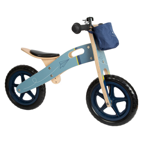 Small foot - draisienne en bois avion bleu