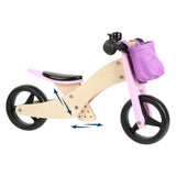 Small foot wooden tricycle and 2in1 pink