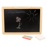 Small Foot - Wooden chalkboard with colored chalks, 7dlg.