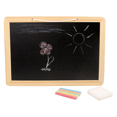 Small foot - tableau en bois avec craies de couleur, 7 pièces.