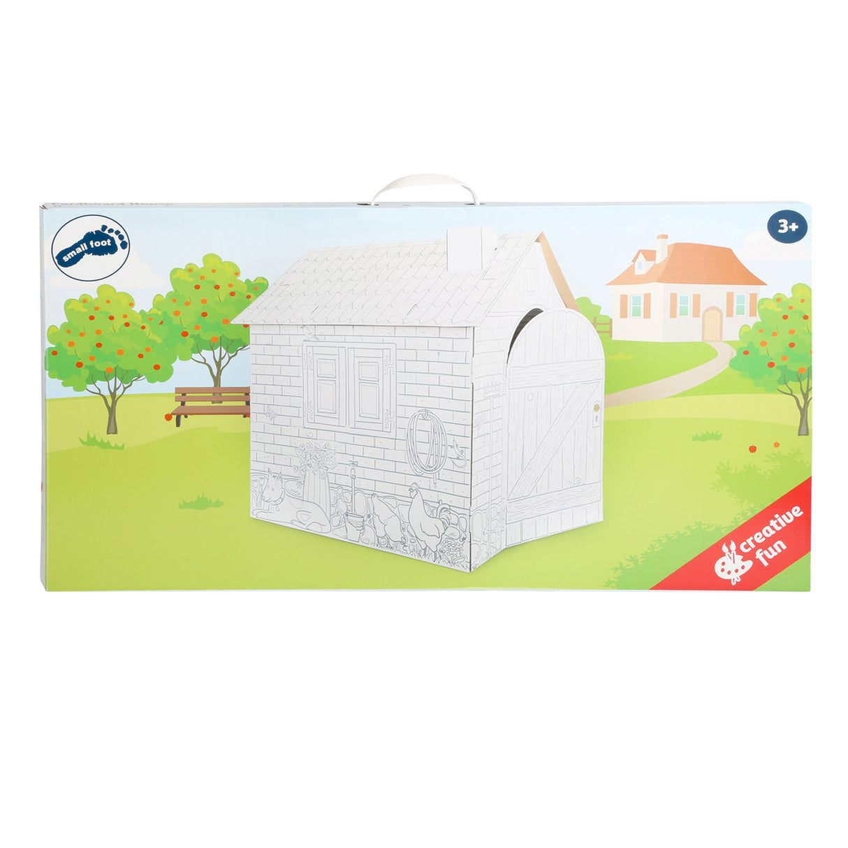 Petit pied - Cardboard Speelhuis Farm, 87x71x88cm