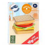 Kleine Fußhölzern -Playets -Sandwich mit Besteck, 7dlg.