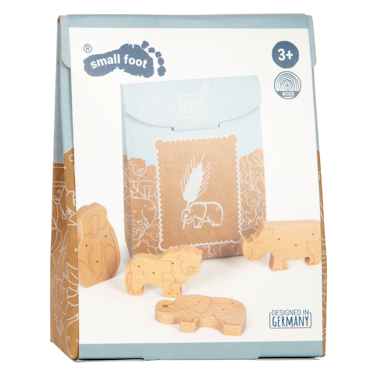 Small foot – nourriture de jeu en bois pour animaux, crackers, 8 pièces.