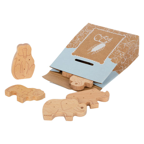 Small foot – nourriture de jeu en bois pour animaux, crackers, 8 pièces.