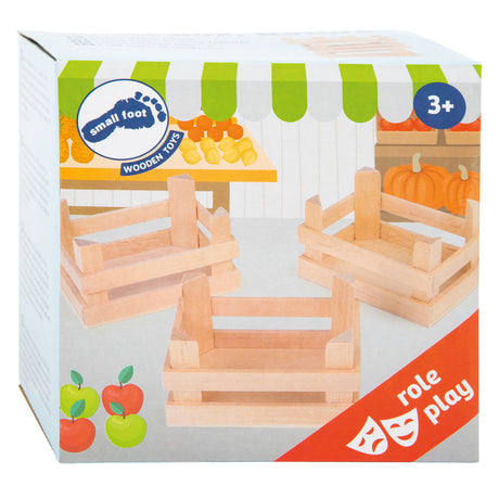 Petits caisses en bois Petites 10x8x5,5 cm, ensemble de 3