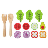 Small Foot Wooden Playetts Salad Play Set, 15dlg,
