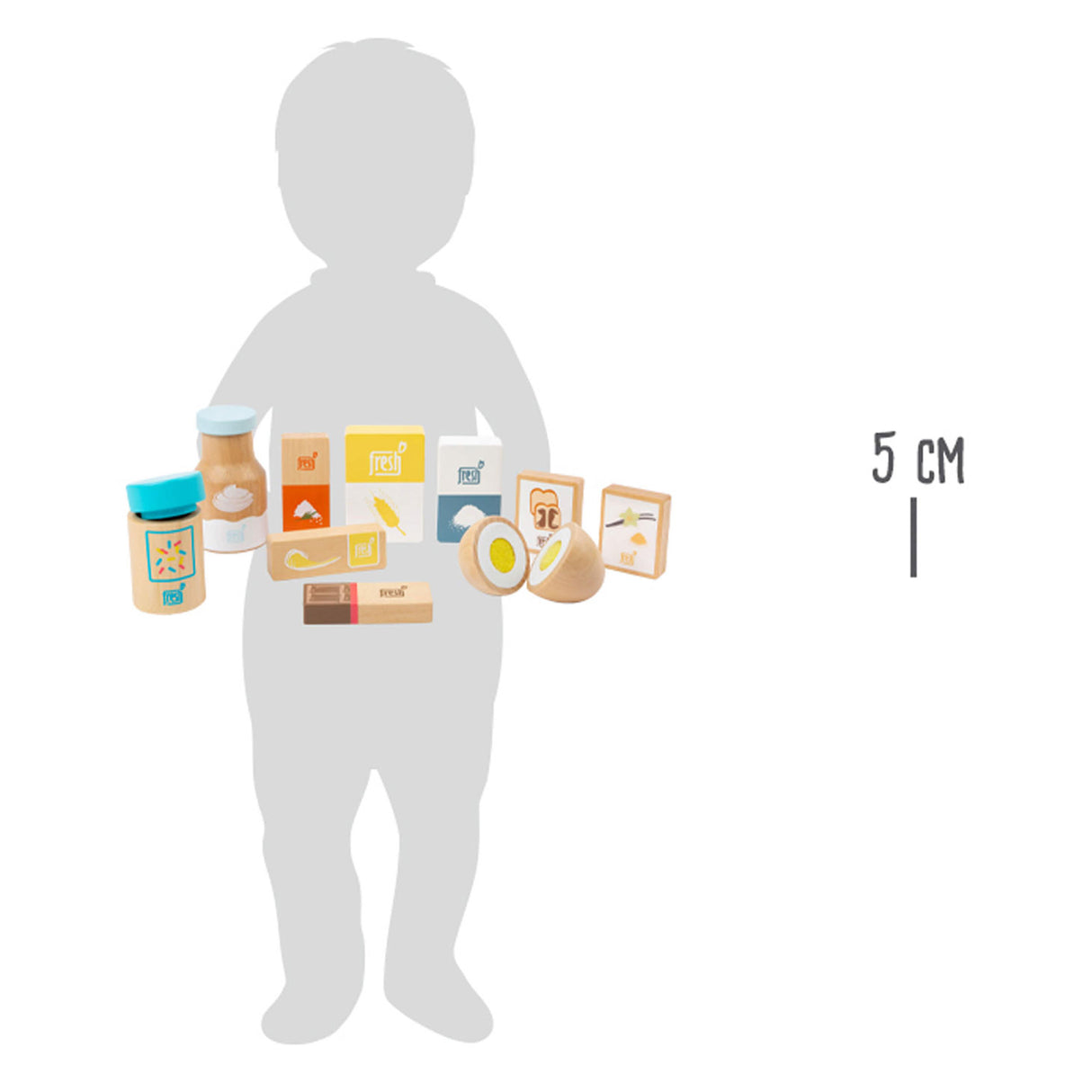 Small foot - fournitures de pâtisserie en bois pour aliments de jeu, 10 pcs.