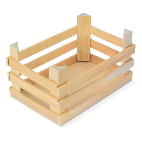 Petits caisses en bois de pied grandes 18x12x9,5 cm, ensemble de 3