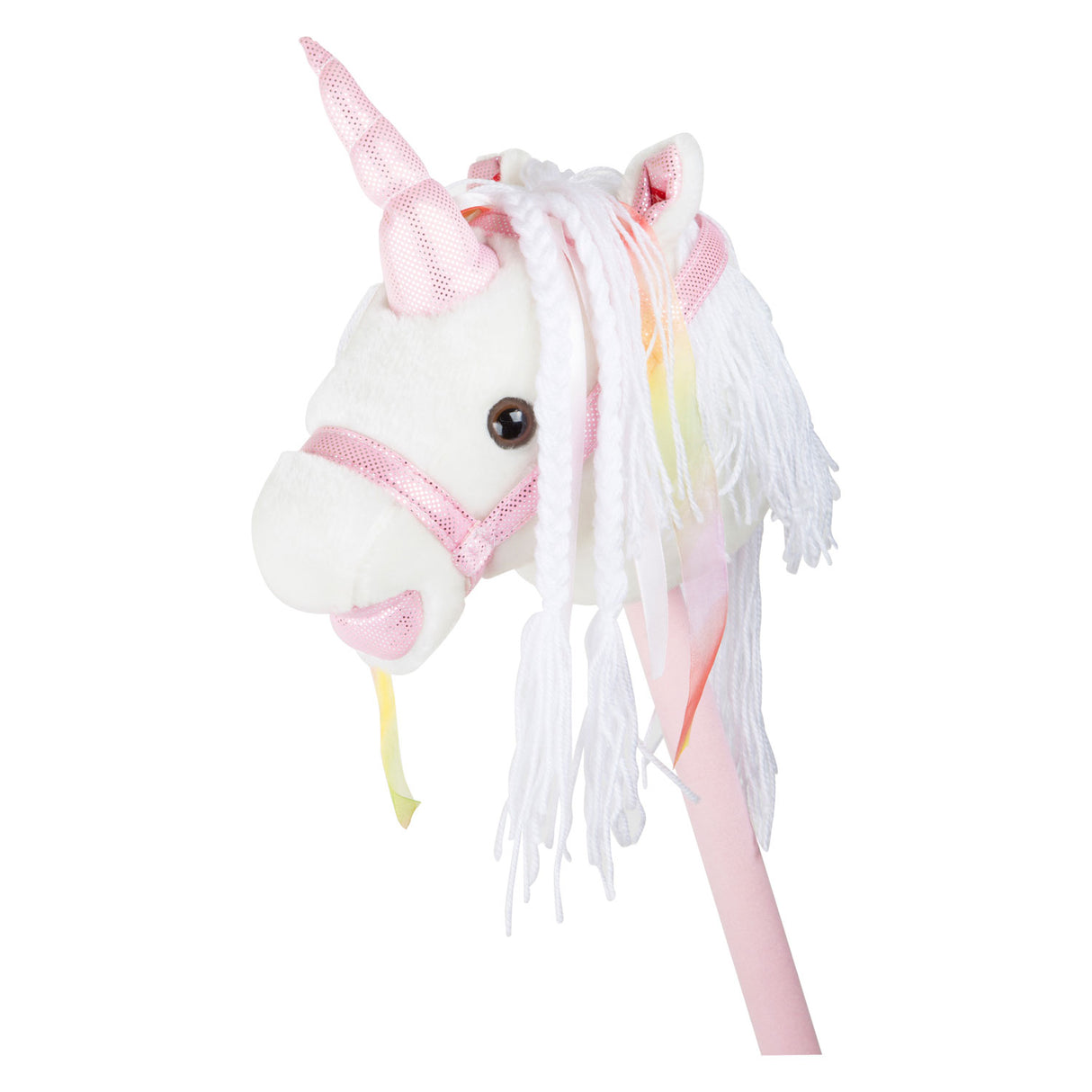 Kleiner Fuß Holz Hobby Pferd Einhorn, 90 cm