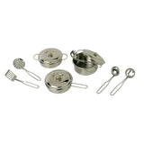 Kleine Fußmetallpfanne Set, 11dlg,