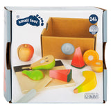 Small foot - ensemble de fruits à découper et à jouer en bois, 13 pièces.