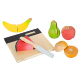Small foot - ensemble de fruits à découper et à jouer en bois, 13 pièces.