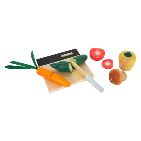 Small foot - ensemble de légumes à découper et à jouer en bois, 13 pièces.
