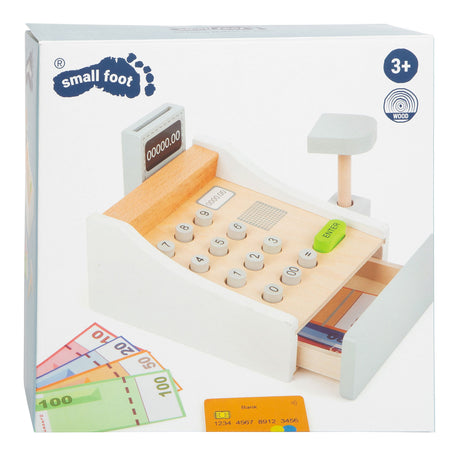 Petit pied - Caisse de jouets en bois avec accessoires, 15dlg.