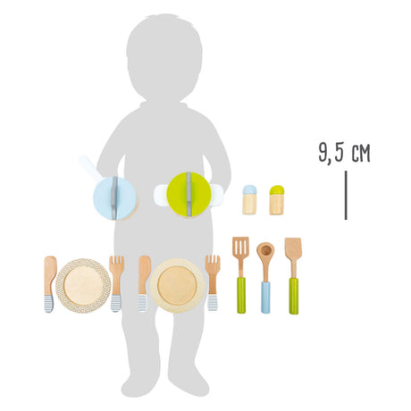 Small Foot Wooden Cookery and Service Set, 15dlg.