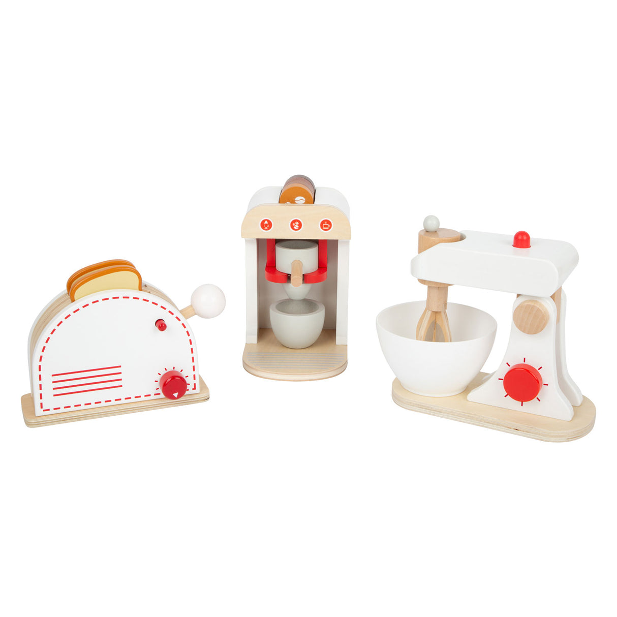 Small foot - ensemble d'ustensiles de cuisine en bois, lot de 3