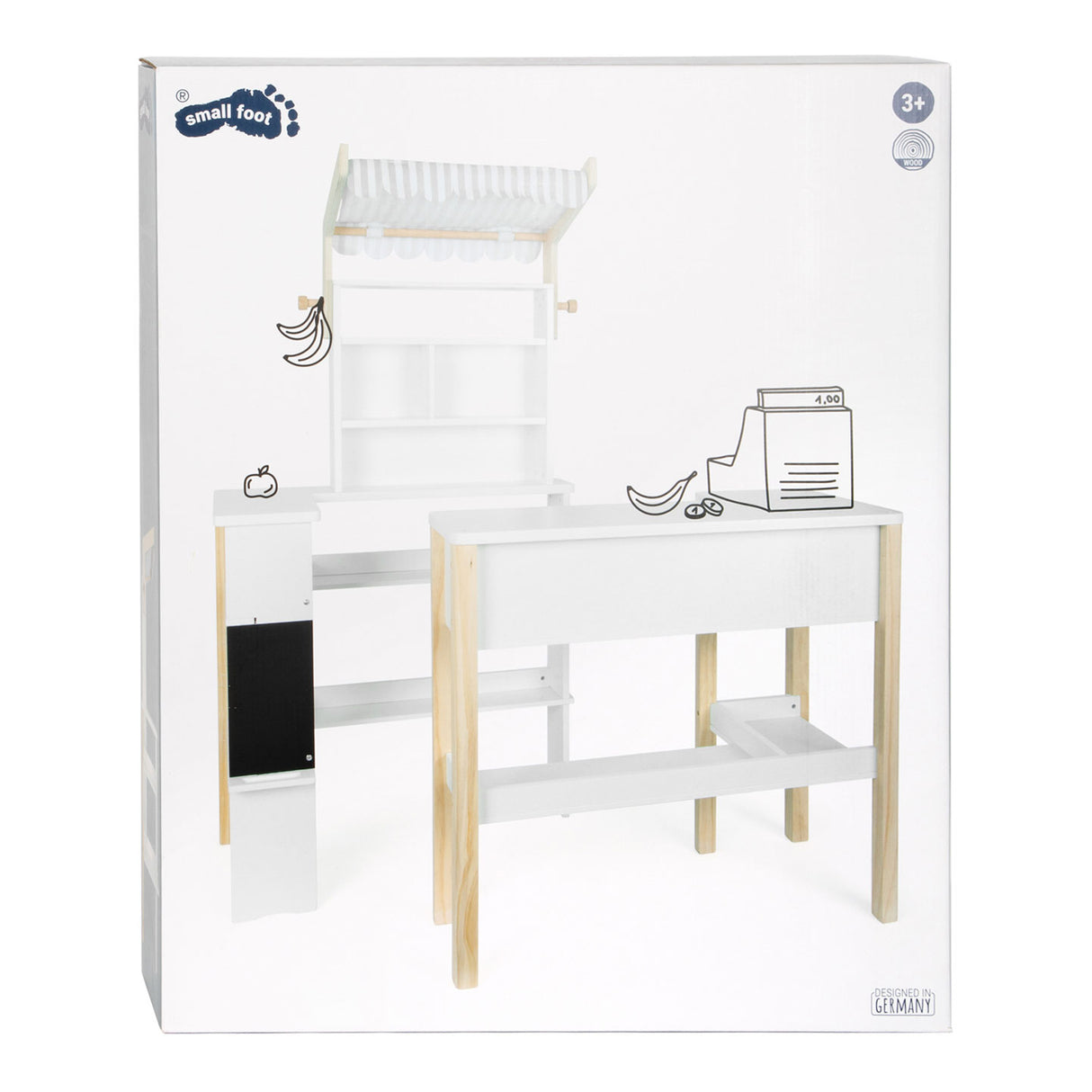 Small foot - boutique en bois blanc compact