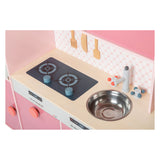 Small foot wooden play kitchen pink, 12dlg.