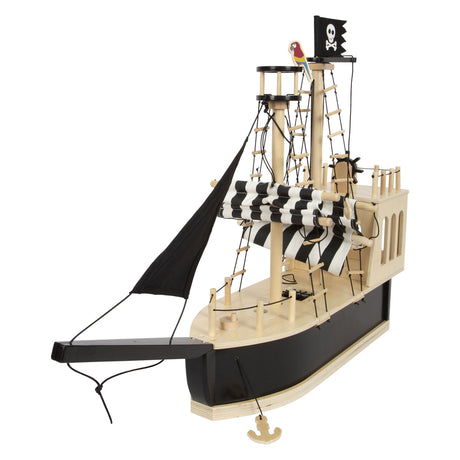 Small foot - bateau pirate en bois pour maison de poupée