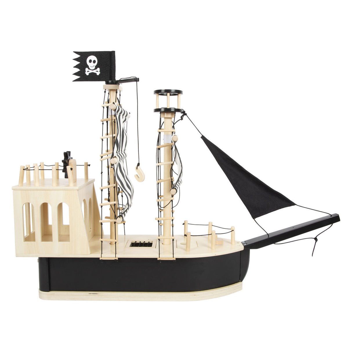 Petit pied - Piratenboot en bois en bois