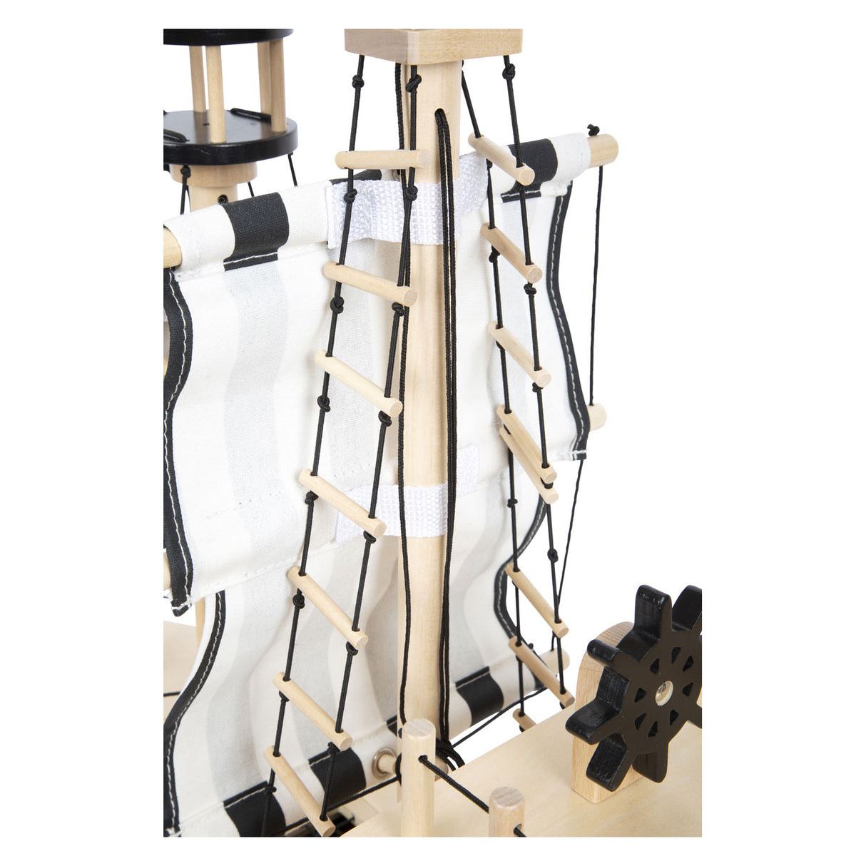 Petit pied - Piratenboot en bois en bois