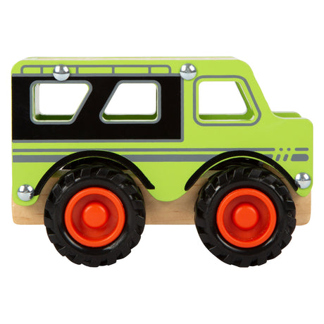 Small foot - jeep tout terrain en bois vert