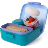 Amuse lunch box rikko diviseur et 2 snack lagon ciel