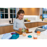 Amuse lunch box rikko diviseur et 2 snack lagon ciel