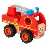Small foot - camion de pompier en bois avec échelle