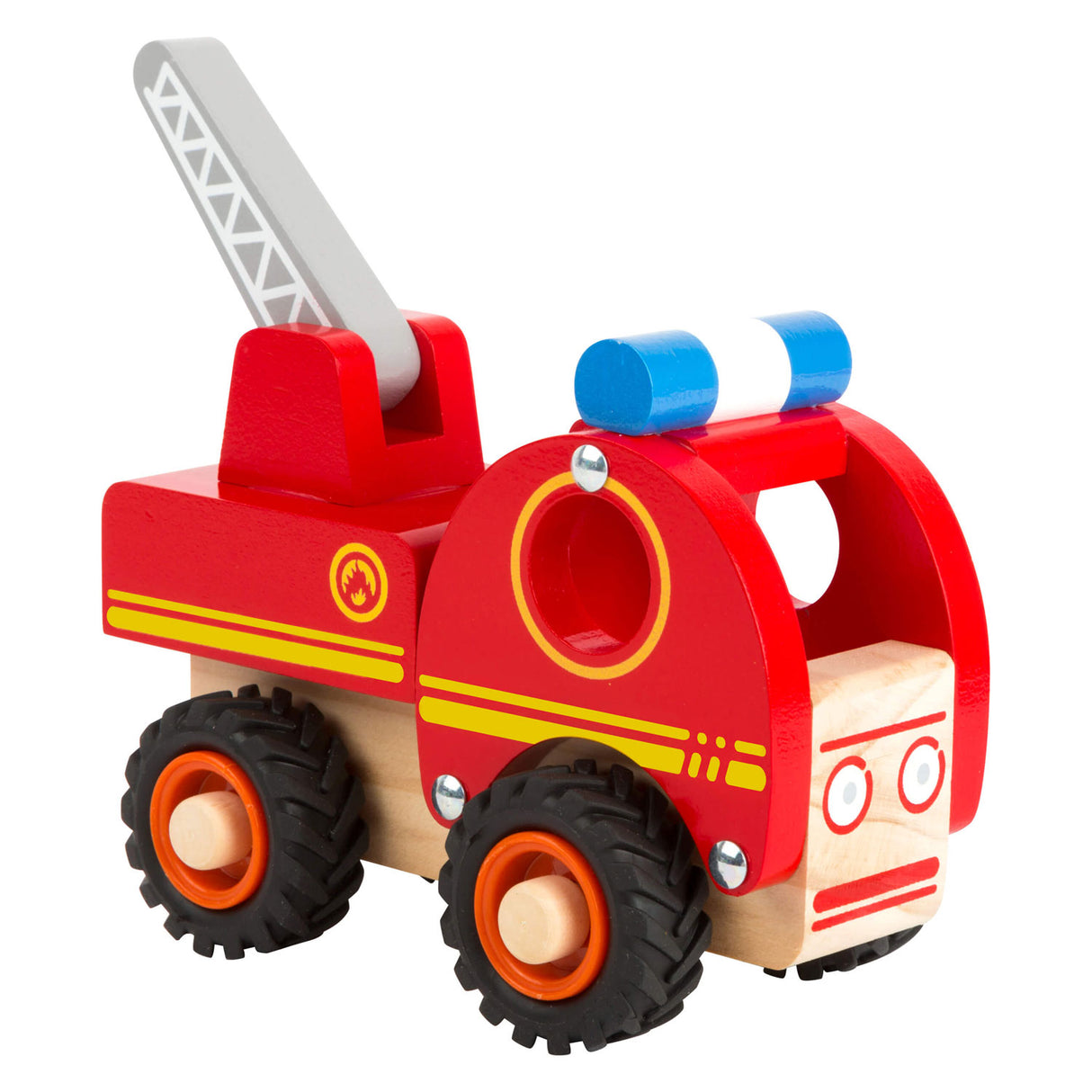 Small foot - camion de pompier en bois avec échelle