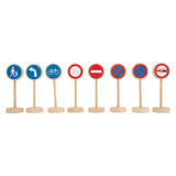 Small foot - jeu de mini panneaux de signalisation en bois, 25 pcs.