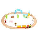 Petit pieds de trains en bois City and Countryside, 24dlg.