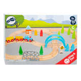 Small foot - coffret train en bois grand voyage, 40 pièces.