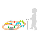 Small foot - coffret train en bois grand voyage, 40 pièces.