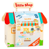 Small foot - maison de poupée en bois à emporter, 15 pièces.