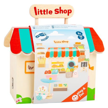 Small foot - maison de poupée en bois à emporter, 15 pièces.