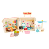 Small foot - maison de poupée en bois à emporter, 15 pièces.