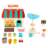 Small foot - maison de poupée en bois à emporter, 15 pièces.