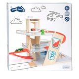 Petit pied - garage en bois avec lavage de voiture