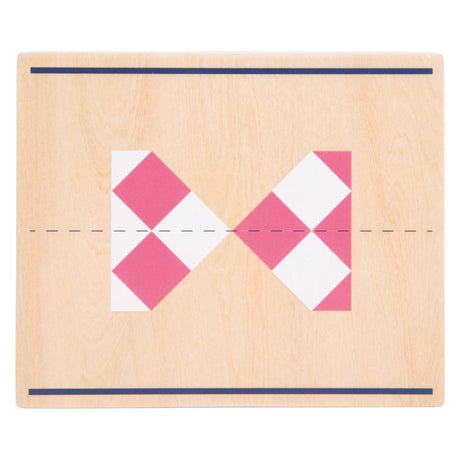 Small foot - jeu de symétrie en bois avec miroir éducatif