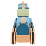 Small foot - train de blocs empilables en bois arctique, 16 pièces.
