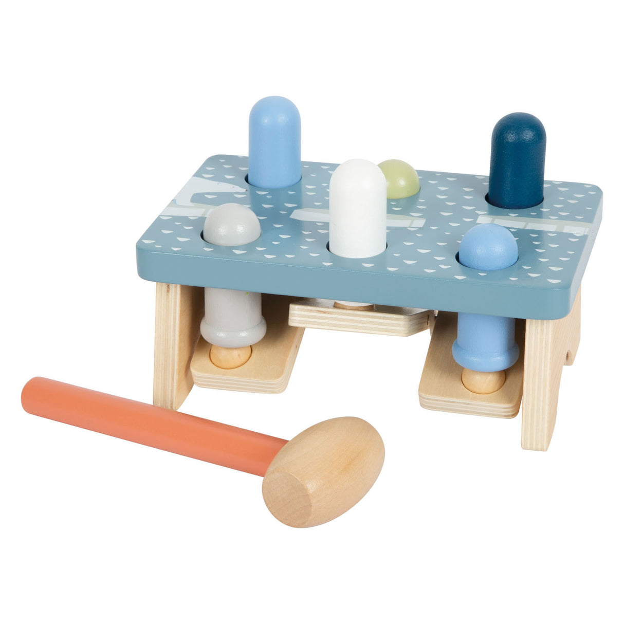Small foot - banc de marteau en bois arctique, 2 pcs.