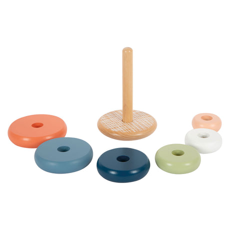 Small foot - tour empilable en bois arctique, 7 pcs.
