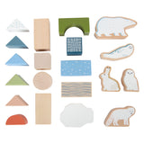 Small foot - blocs de construction en bois arctique, 20 pcs.