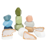 Small foot - pierres d'équilibre en bois arctique, 11 pcs.