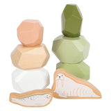 Small foot - pierres d'équilibre en bois arctique, 11 pcs.