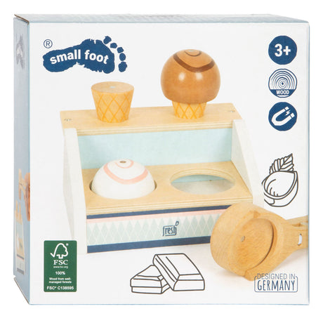Small foot - stand de glace compact en bois frais, 6 pcs.