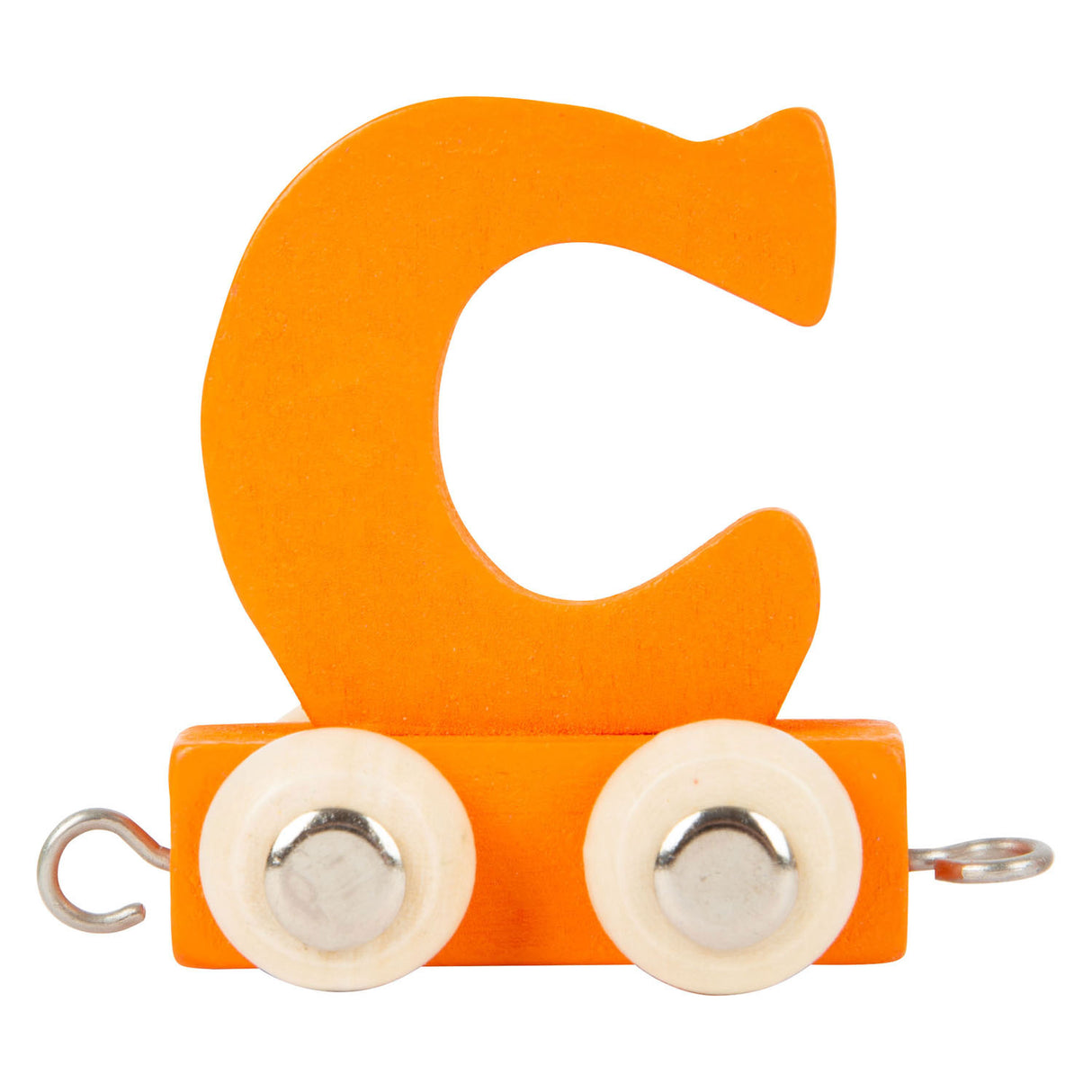 Small foot - train de lettres en bois couleur - c