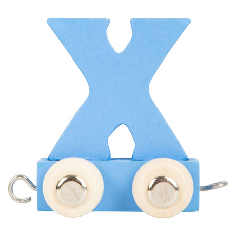 Small foot - train de lettres en bois couleur - x