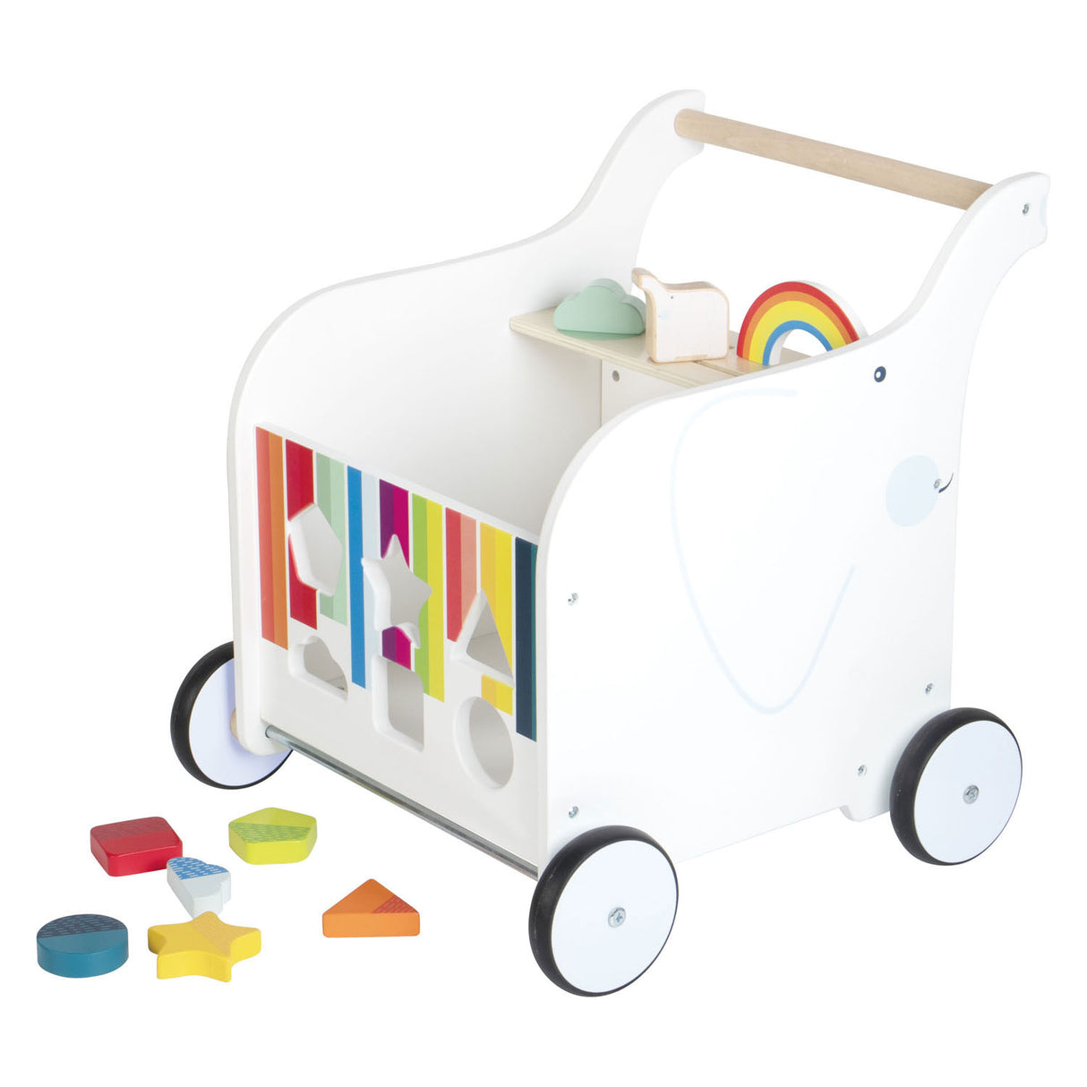 Petit pied - Baby Walker Toy Box Elephant